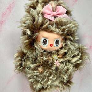 Custom Handmade Labubu Plush Keychain - Pop Mart Inspired Bag Charm with Magneti